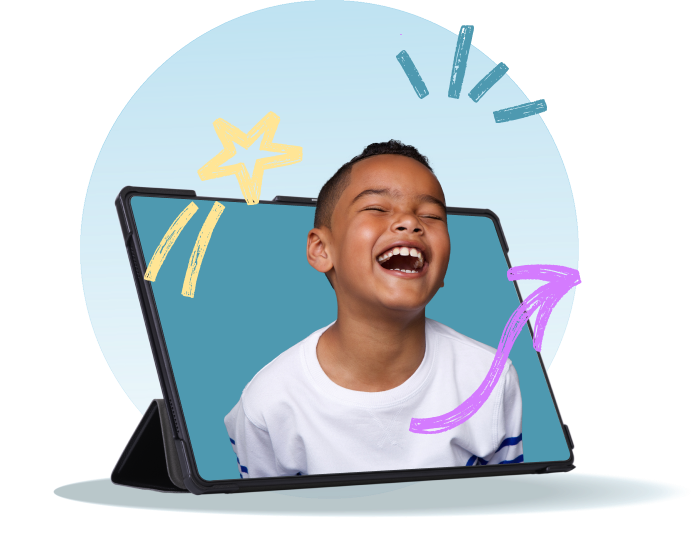 boy laughing